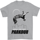 Parkour Free Running Break the Limit Mens T-Shirt Cotton Gildan Sports Grey