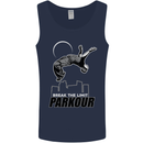 Parkour Free Running Break the Limit Mens Vest Tank Top Navy Blue