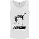 Parkour Free Running Break the Limit Mens Vest Tank Top White