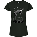 Parkour Free Running Break the Limit Womens Petite Cut T-Shirt Black