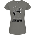 Parkour Free Running Break the Limit Womens Petite Cut T-Shirt Charcoal