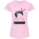 Parkour Free Running Break the Limit Womens Petite Cut T-Shirt Light Pink