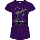 Parkour Free Running Break the Limit Womens Petite Cut T-Shirt Purple
