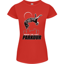 Parkour Free Running Break the Limit Womens Petite Cut T-Shirt Red