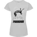 Parkour Free Running Break the Limit Womens Petite Cut T-Shirt Sports Grey