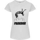 Parkour Free Running Break the Limit Womens Petite Cut T-Shirt White