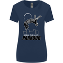 Parkour Free Running Break the Limit Womens Wider Cut T-Shirt Navy Blue