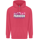 Parkour Free Running the Art of Movement Childrens Kids Hoodie Heliconia