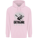 Parkour Free Running the Art of Movement Childrens Kids Hoodie Light Pink
