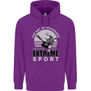 Parkour Free Running the Art of Movement Childrens Kids Hoodie Purple