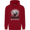 Parkour Free Running the Art of Movement Childrens Kids Hoodie Red