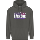 Parkour Free Running the Art of Movement Childrens Kids Hoodie Storm Grey