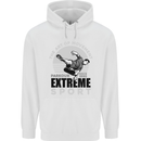 Parkour Free Running the Art of Movement Childrens Kids Hoodie White