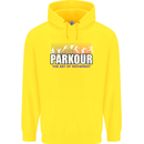 Parkour Free Running the Art of Movement Childrens Kids Hoodie Yellow