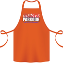 Parkour Free Running the Art of Movement Cotton Apron 100% Organic Orange