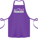 Parkour Free Running the Art of Movement Cotton Apron 100% Organic Purple