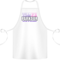 Parkour Free Running the Art of Movement Cotton Apron 100% Organic White