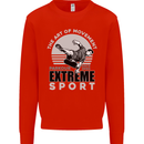 Parkour Free Running the Art of Movement Kids Sweatshirt Jumper Bright Red