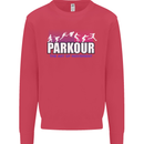 Parkour Free Running the Art of Movement Kids Sweatshirt Jumper Heliconia
