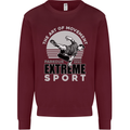 Parkour Free Running the Art of Movement Kids Sweatshirt Jumper Maroon