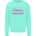 Parkour Free Running the Art of Movement Kids Sweatshirt Jumper Peppermint