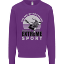 Parkour Free Running the Art of Movement Kids Sweatshirt Jumper Purple