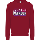 Parkour Free Running the Art of Movement Kids Sweatshirt Jumper Red