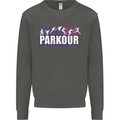 Parkour Free Running the Art of Movement Kids Sweatshirt Jumper Storm Grey