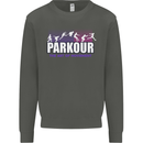 Parkour Free Running the Art of Movement Kids Sweatshirt Jumper Storm Grey