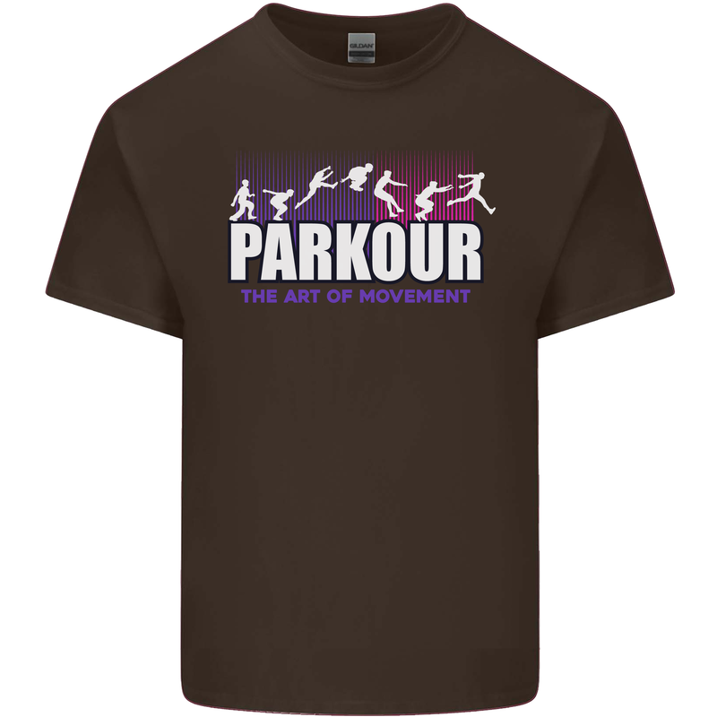 Parkour Free Running the Art of Movement Kids T-Shirt Childrens Chocolate
