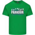 Parkour Free Running the Art of Movement Kids T-Shirt Childrens Irish Green