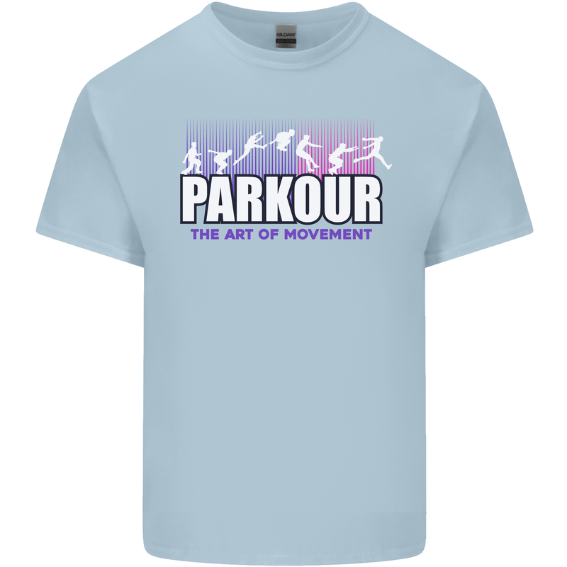Parkour Free Running the Art of Movement Kids T-Shirt Childrens Light Blue