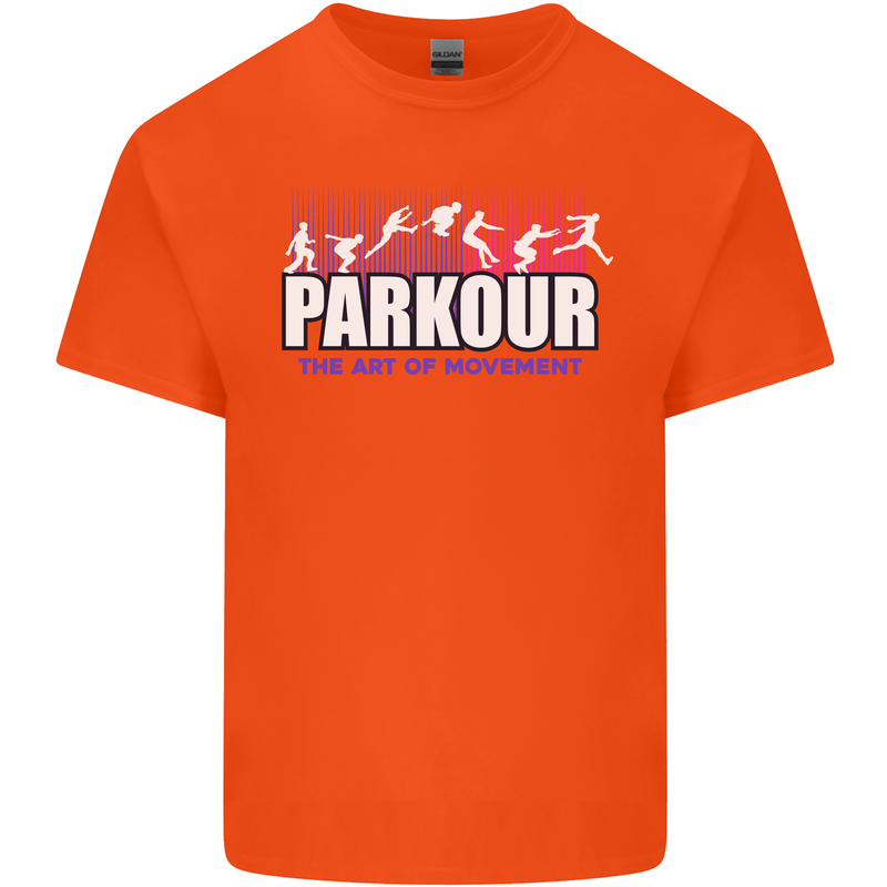 Parkour Free Running the Art of Movement Kids T-Shirt Childrens Orange