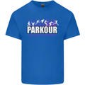 Parkour Free Running the Art of Movement Kids T-Shirt Childrens Royal Blue