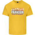 Parkour Free Running the Art of Movement Kids T-Shirt Childrens Yellow