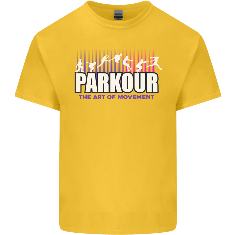 Parkour Free Running the Art of Movement Kids T-Shirt Childrens Yellow