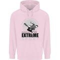 Parkour Free Running the Art of Movement Mens 80% Cotton Hoodie Light Pink