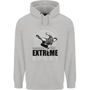 Parkour Free Running the Art of Movement Mens 80% Cotton Hoodie Sports Grey