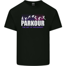 Parkour Free Running the Art of Movement Mens Cotton T-Shirt Tee Top Black