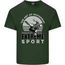 Parkour Free Running the Art of Movement Mens Cotton T-Shirt Tee Top Forest Green