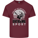 Parkour Free Running the Art of Movement Mens Cotton T-Shirt Tee Top Maroon