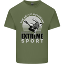 Parkour Free Running the Art of Movement Mens Cotton T-Shirt Tee Top Military Green