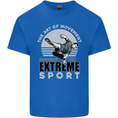 Parkour Free Running the Art of Movement Mens Cotton T-Shirt Tee Top Royal Blue