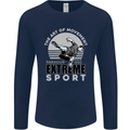 Parkour Free Running the Art of Movement Mens Long Sleeve T-Shirt Navy Blue