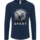 Parkour Free Running the Art of Movement Mens Long Sleeve T-Shirt Navy Blue