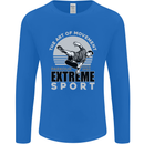 Parkour Free Running the Art of Movement Mens Long Sleeve T-Shirt Royal Blue