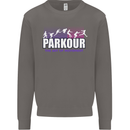 Parkour Free Running the Art of Movement Mens Sweatshirt Jumper Charcoal