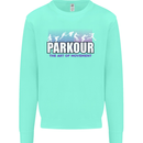 Parkour Free Running the Art of Movement Mens Sweatshirt Jumper Peppermint