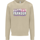 Parkour Free Running the Art of Movement Mens Sweatshirt Jumper Sand