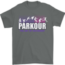 Parkour Free Running the Art of Movement Mens T-Shirt Cotton Gildan Charcoal